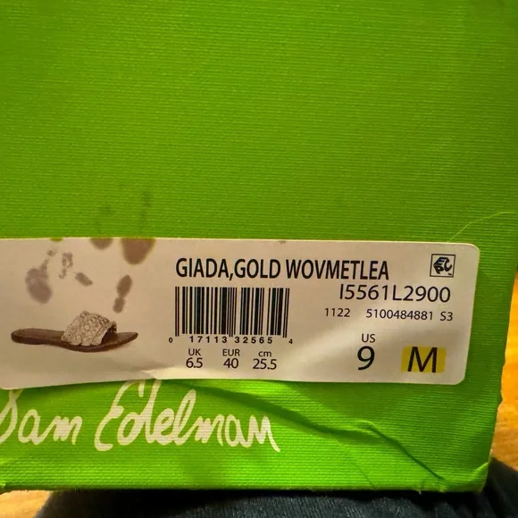 Sam Edelman giada gold *brand new* never worn. Not for people with wide feet. - Picture 3 of 3